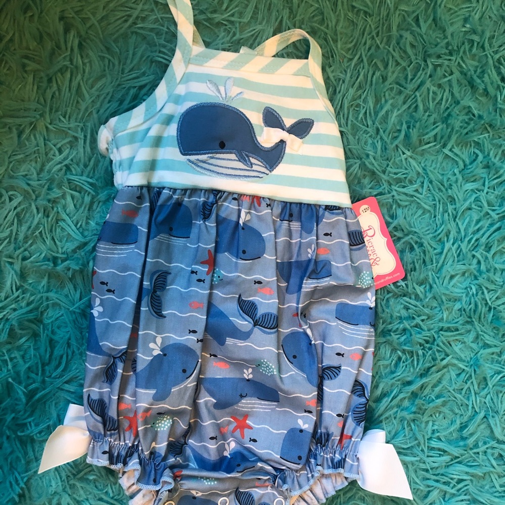 Ricrac and Ruffles Whale Bubble NWT